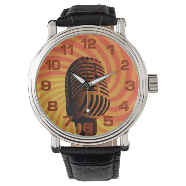 Retro Microphone watches (Front)