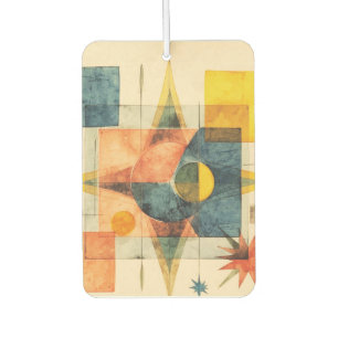 Retro Mid Century Atomic Geometric Pattern Air Freshener