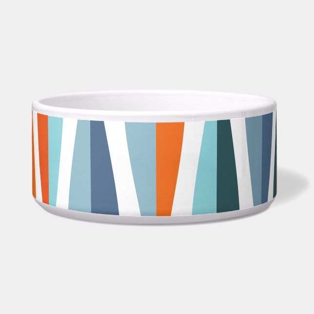 Retro mid-century, drop shapes pattern. (Front)