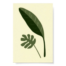 Retro Mid Century Leaf Abstract