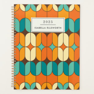 Retro Mid Century Mod Orange Personnalisé 2025