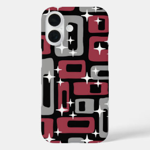 Retro Mid Century Modern Abstract iPhone 16 Case