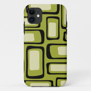 Retro Mid Century Modern Abstract iPhone 11 Case