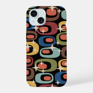 Retro Mid Century Modern Abstract iPhone 15 Case
