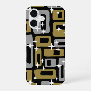 Retro Mid Century Modern Abstract iPhone 16 Case