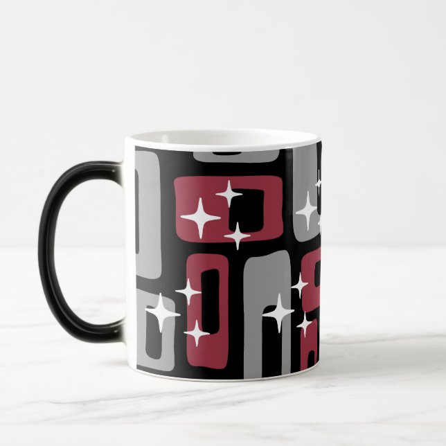 Retro Mid Century Modern Abstract Magic Mug (Left)