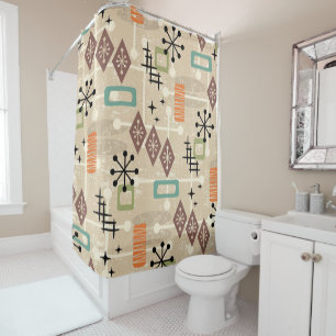 Retro Mid Century Modern Abstract Pattern