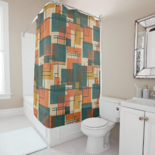 Retro Mid Century Modern Abstract Pattern