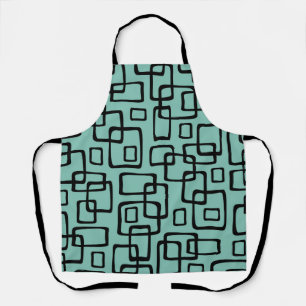 Retro Mid Century Modern Abstract Pattern Apron
