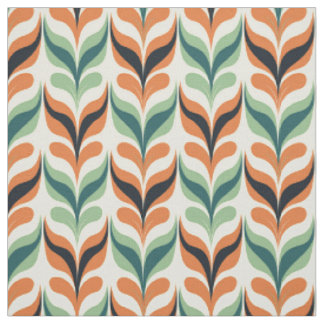 Retro Mid Century Modern Abstract Pattern Fabric