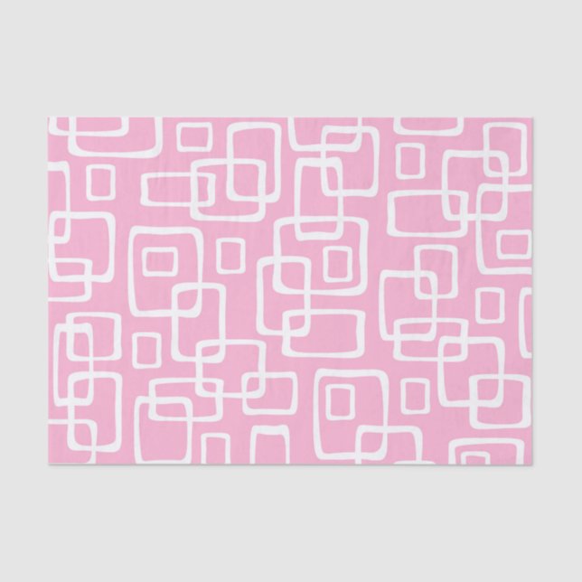 Retro Mid Century Modern Abstract Pattern Tissue Paper (Front)