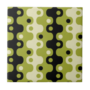 Retro Mid Century Modern Atomic Pattern Tile