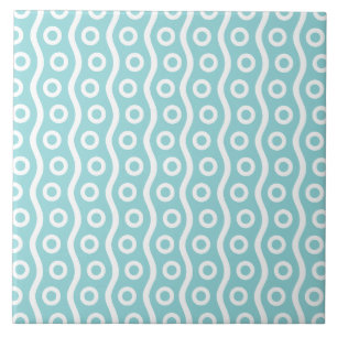 Retro Mid Century Modern Bubble Pattern Tile