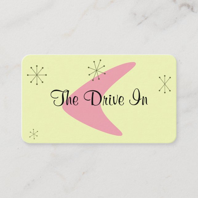 Retro Mid Century Modern Business Card (Front)