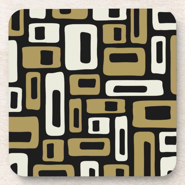 Retro Mid Century Modern Coaster (Front)