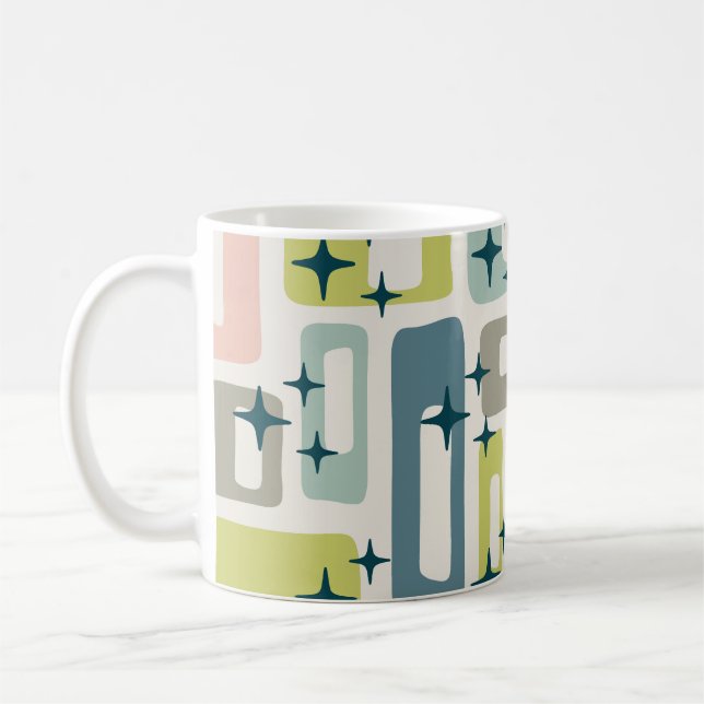 Retro Mid Century Modern Coffee Mug (Left)