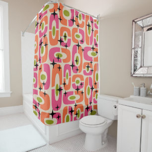 Retro Mid Century Modern Cosmic Abstract Pattern