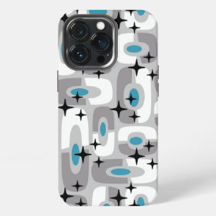 Retro Mid Century Modern Cosmic Abstract Pattern iPhone 13 Pro Case