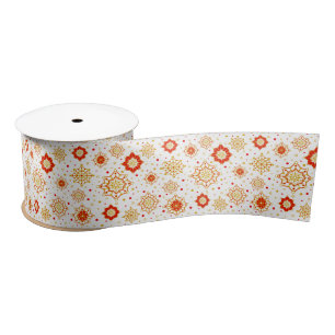 Retro Mid-Century Modern Design Satin Ribbon