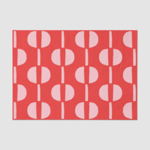 Retro Mid Century Modern Geometric Pattern Tissue Paper