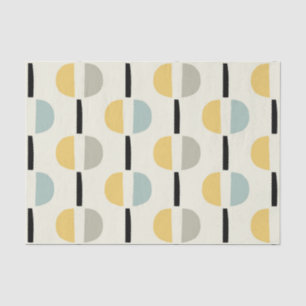 Retro Mid Century Modern Geometric Pattern Tissue Paper