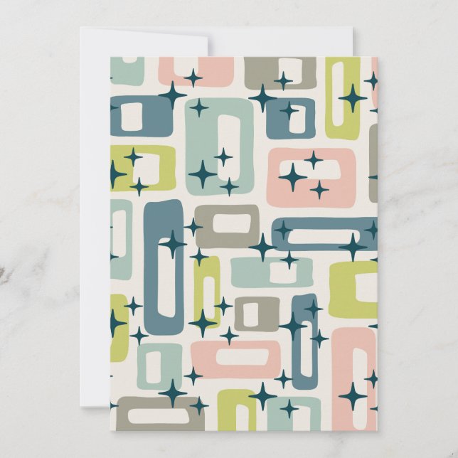 Retro Mid Century Modern Invitation (Front)