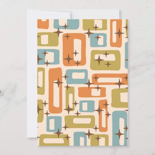 Retro Mid Century Modern Invitation (Front)