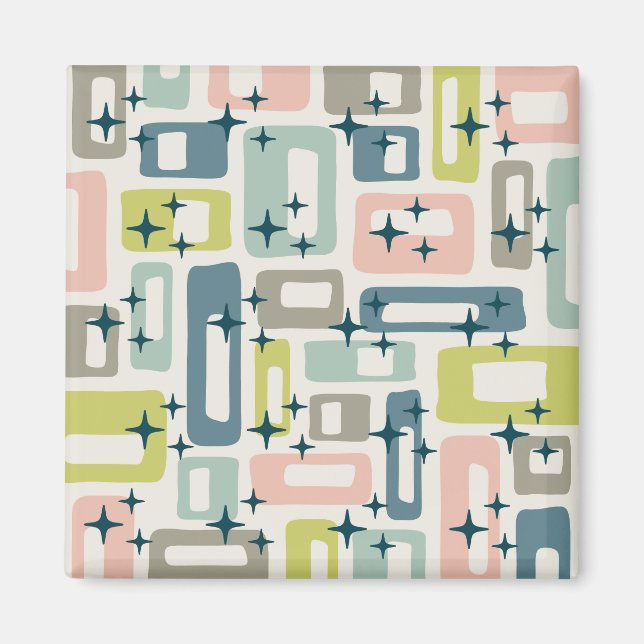 Retro Mid Century Modern Magnet (Front)