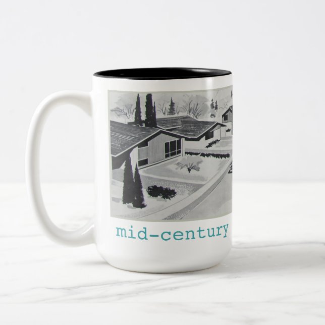 Retro Mid-century Modern Mug (Left)