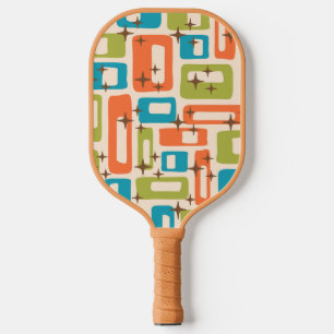 Retro Mid Century Modern Pickleball Paddle