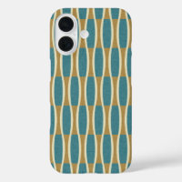 Retro Mid Century Modern Pin Stripes Pattern