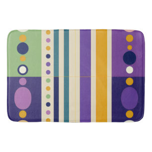 Retro Mid-century modern Pop art inspired Bath Mat