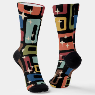 Retro Mid Century Modern Socks