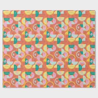 Retro Mid-Century Modern Sunny Palm Springs Wrapping Paper