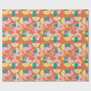 Retro Mid-Century Modern  Sunny Palm Springs Wrapping Paper