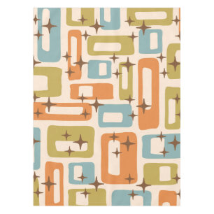 Retro Mid Century Modern Tablecloth