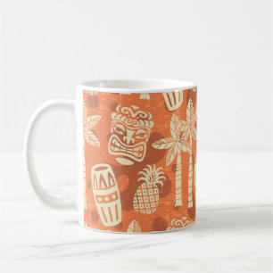 Retro Mid Century Modern Tiki Pattern Coffee Mug