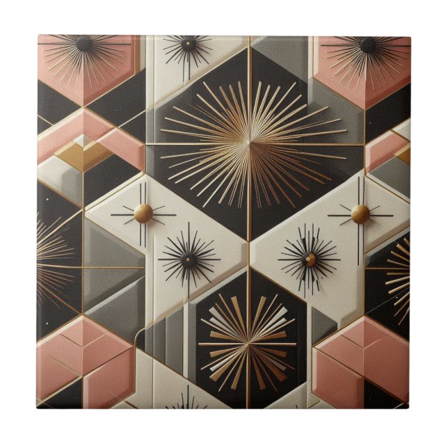 Retro Mid Century Modern  Tile (Front)