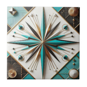 Retro Mid Century Modern Tile