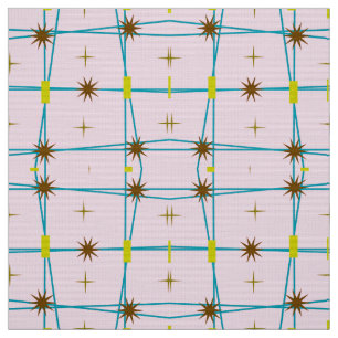 Retro Mid Century Modern Vintage Inspired Fabric