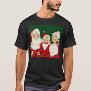 Retro Mid-Century Santa Family – Kitsch Claus T-Shirt