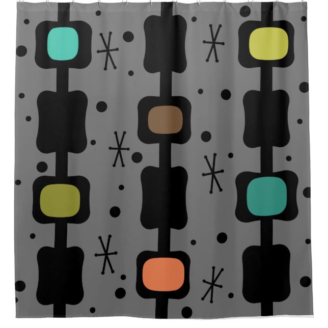 Retro Mid Mod Columns Boxes Multicolored (Front)