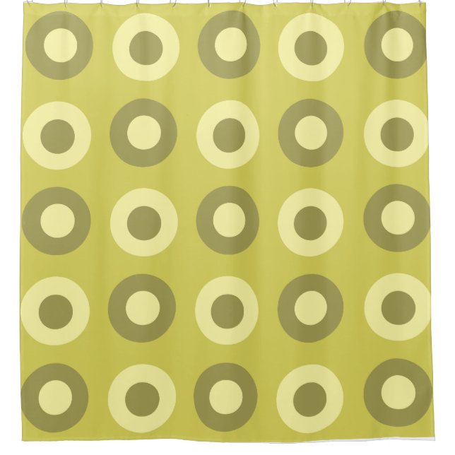 Retro MidCentury Dots Chartreuse (Front)