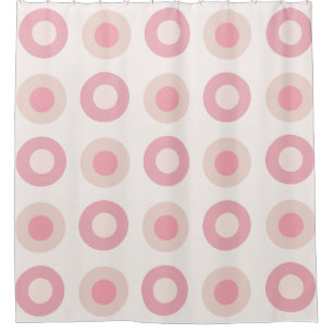 Retro MidCentury Dots Pink Vanilla