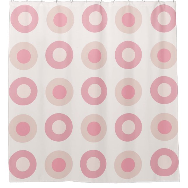 Retro MidCentury Dots Pink Vanilla (Front)