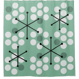 Retro Midcentury MCM Dots Sage Green