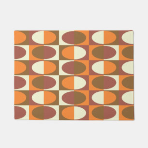 Retro MidCentury Oval pattern 1 Doormat