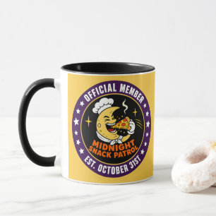 Retro Midnight Snack Patrol Halloween Mug