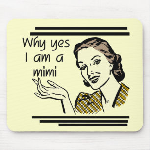Retro Mimi T-shirts and Gifts Mouse Pad