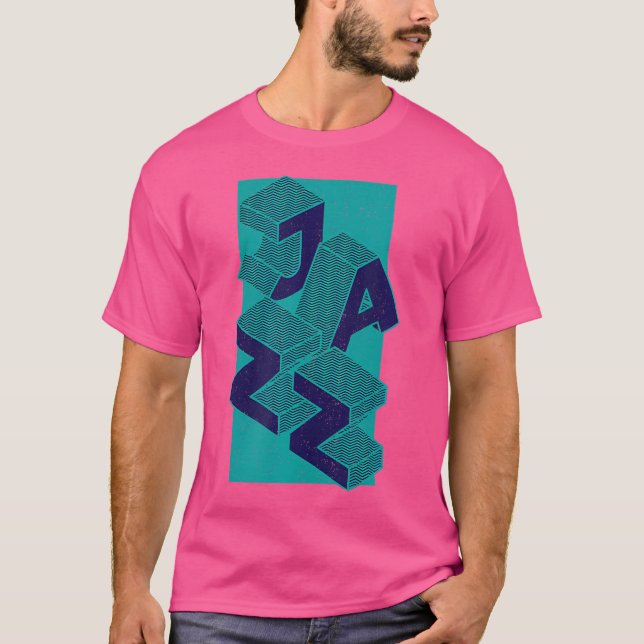 Retro Minimal Jazz Music 90S Tee (Front)